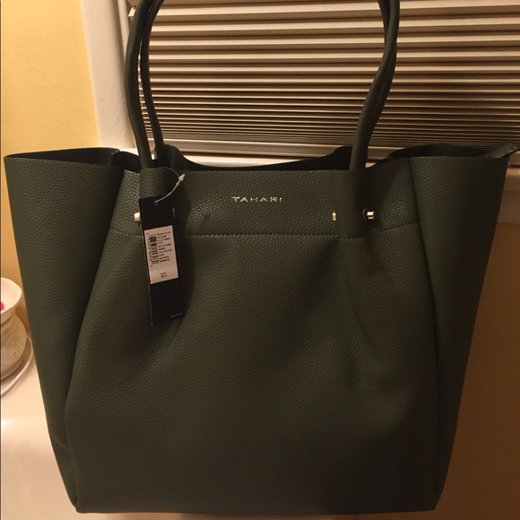 Tahari Handbags - NWT, Tahari Tote in Hunter Green